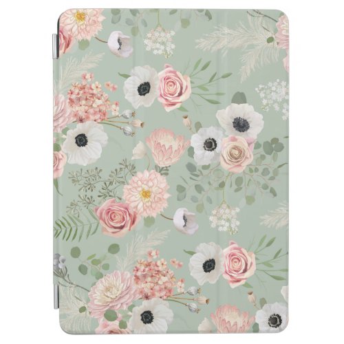 Watercolor Flower Seamless Pattern iPad Air Cover