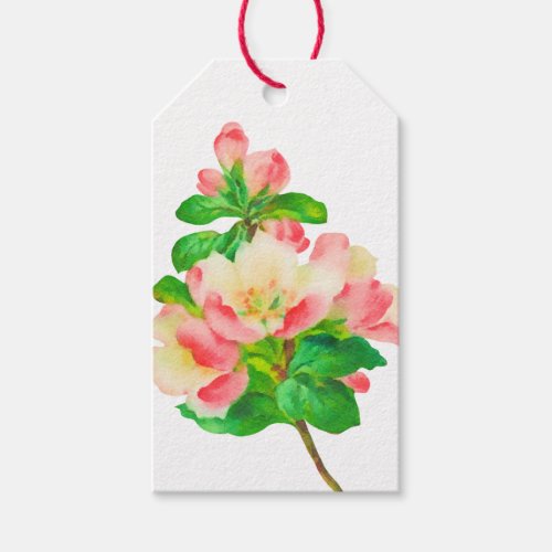 Watercolor Flower Thank You Gift Tag