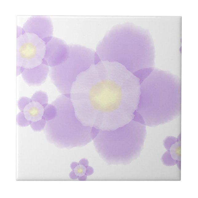 Watercolor Flower Tile (Front)