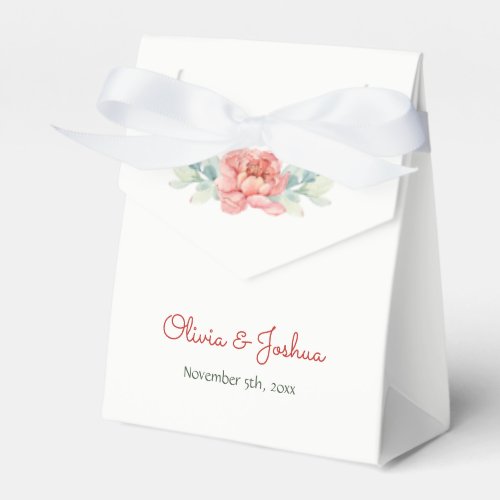 Watercolor Flower Wedding Favor Boxes