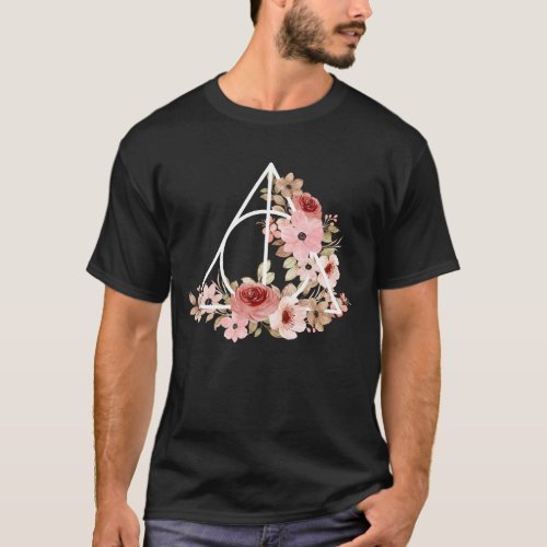 Watercolor Flower Wizard Symbol T_Shirt