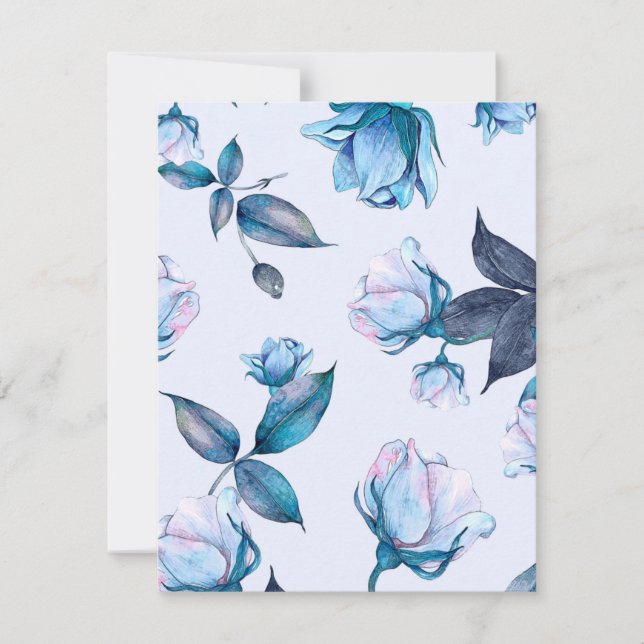 Watercolor Flowers 10 Note Card (Front)