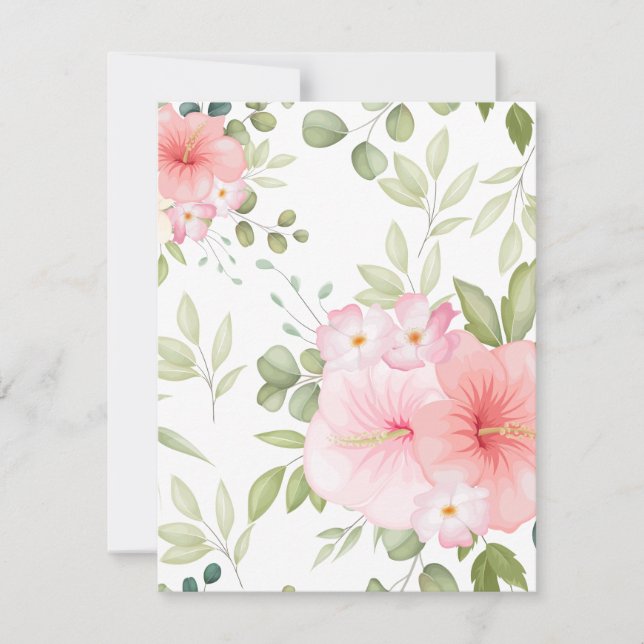 Watercolor Flowers 20 Note Card (Front)