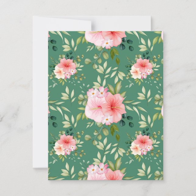 Watercolor Flowers 24 Note Card (Front)