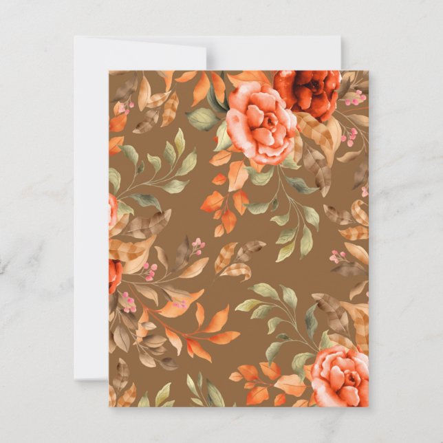 Watercolor Flowers 2 Note Card (Front)