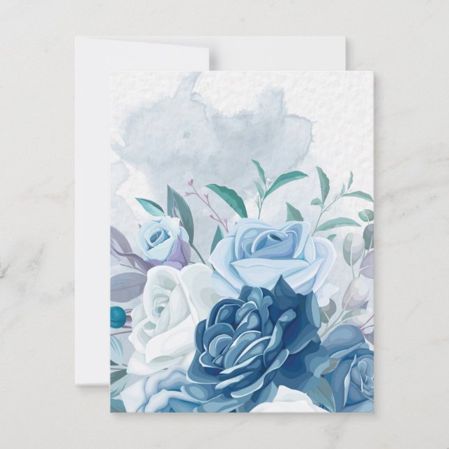 Watercolor Flowers 8 Note Card (Front)