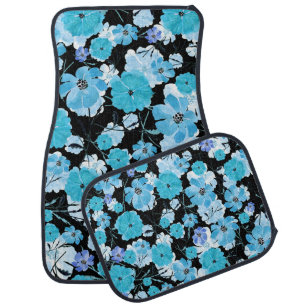 Watercolor Flowers: A Delicate Tapestry Car Floor Mat