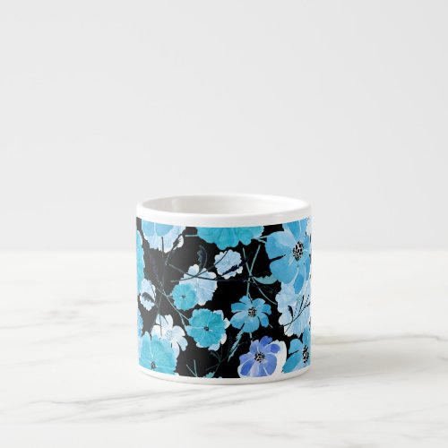 Watercolor Flowers A Delicate Tapestry Espresso Cup