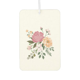 Watercolor flowers air freshener