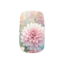 Watercolor Flowers and sea and seashells on beach