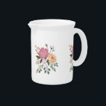 Watercolor flowers  beverage pitcher<br><div class="desc">Watercolor flowers</div>