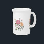 Watercolor flowers  beverage pitcher<br><div class="desc">Watercolor flowers</div>