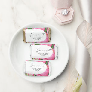 Watercolor flowers - Bridal shower Hershey's Miniatures