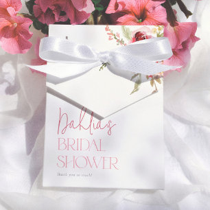 Watercolor Flowers Bridal Shower Thank You Favor Boxes