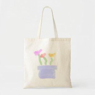 Watercolor Flowers Budget Tote Bag