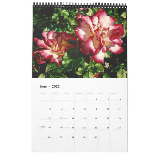 Watercolor Flowers Calendar