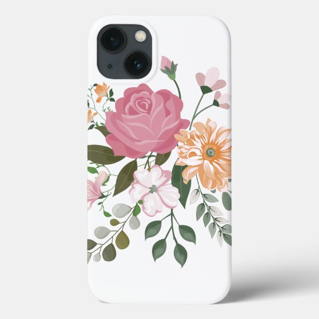 Watercolor flowers Case-Mate iPhone case (Back)