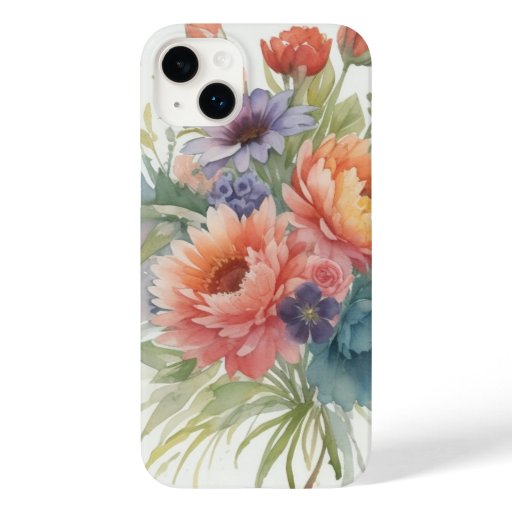 Watercolor flowers  Case-Mate iPhone 14 plus case