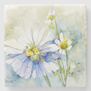 Watercolor Flowers Coaster by 85leobar85 at Zazzle