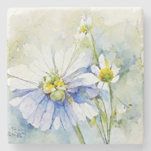 Watercolor Flowers Coaster