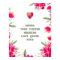 Watercolor Flowers Custom Wedding Love Quote Print