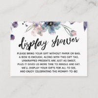 Watercolor Flowers Display Baby Shower