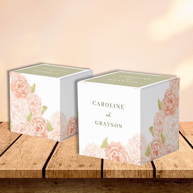 WATERCOLOR FLOWERS FAVOR BOXES (Creator Uploaded)