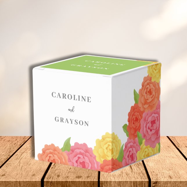 WATERCOLOR FLOWERS FAVOR BOXES (Creator Uploaded)