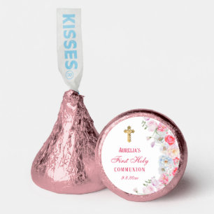 Watercolor Flowers First Communion Hershey®'s Kisses®