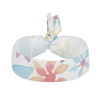 Watercolor Flowers Hair Tie