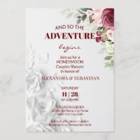Watercolor Flowers Honeymoon Shower
