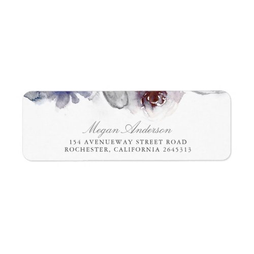 Watercolor Flowers Impressive Label - Floral watercolor wedding return address labels