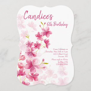 Watercolor Flowers Invitation