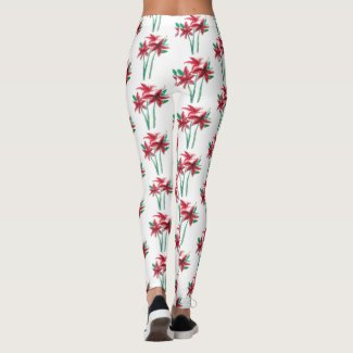 Watercolor flowers leggings