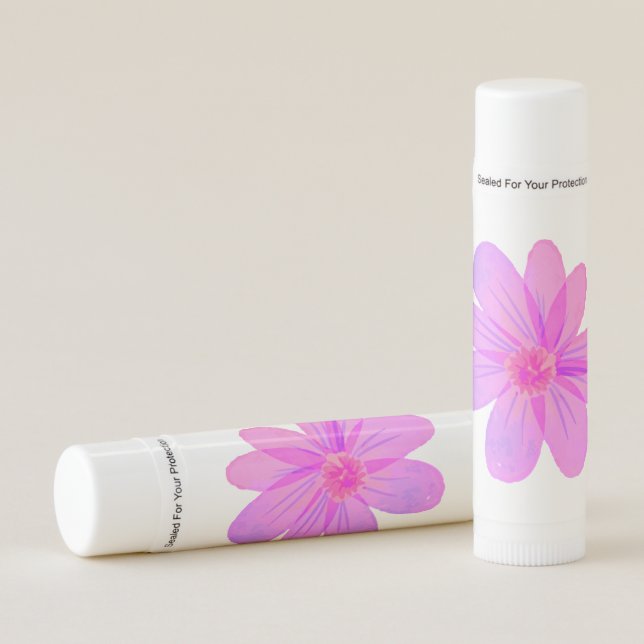 Watercolor flowers  lip balm (Front)