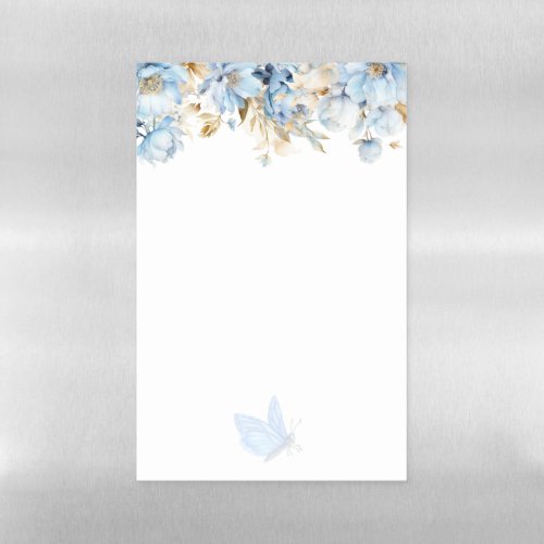 Watercolor Flowers Magnetic Dry Erase Sheet