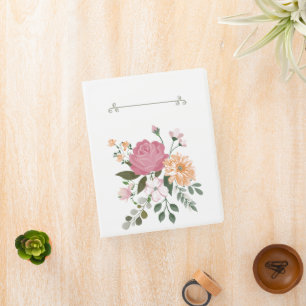 Watercolor flowers mini binder