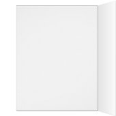 Watercolor Flowers Minimal Bridal Shower Card (Inside (Left))