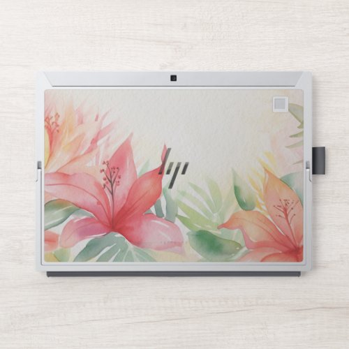 Watercolor Flowers PaintingHP Elite x2 1013 G3 HP Laptop Skin