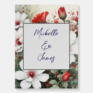 Watercolor Flowers Professional Trendy Modern Foam Board