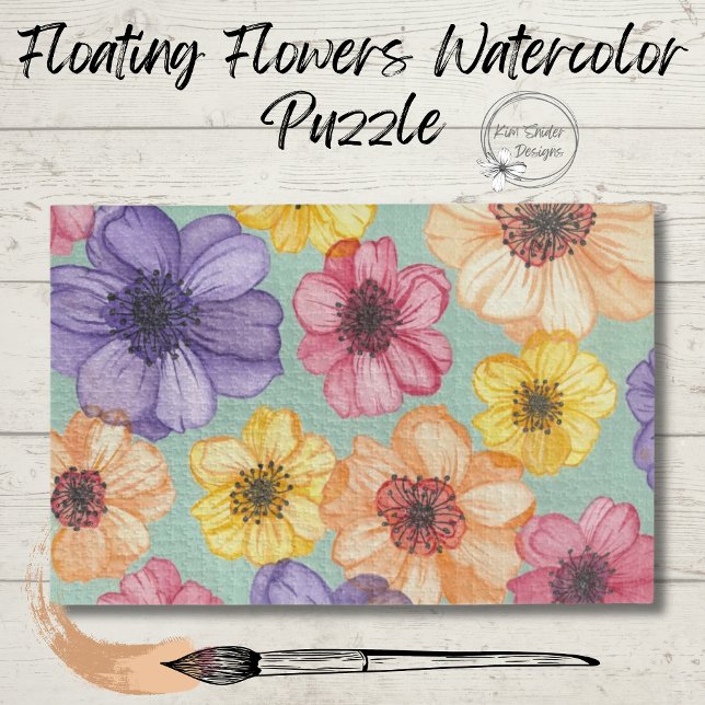 Watercolor Flowers Puzzle (Creator Uploaded)