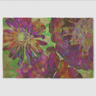 Watercolor Flowers Spring Welcome Coir Mat