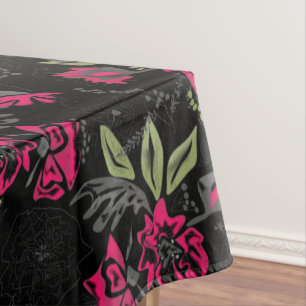 Watercolor flowers tablecloth