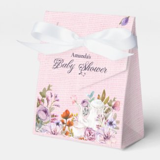 Watercolor Flowers Tea Party Theme Baby Shower