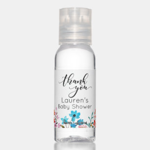 Watercolor Flowers Thank You Hand Sanitizer