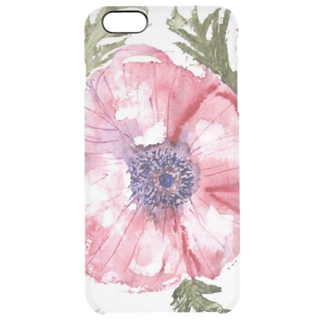 Watercolor flowers uncommon iPhone case (Back)