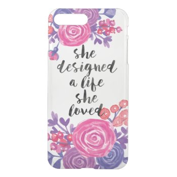 Watercolor Flowers Iphone 8 Plus/7 Plus Case by byDania at Zazzle