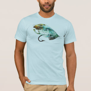 Watercolor Fly Fishing Lure art T-Shirt