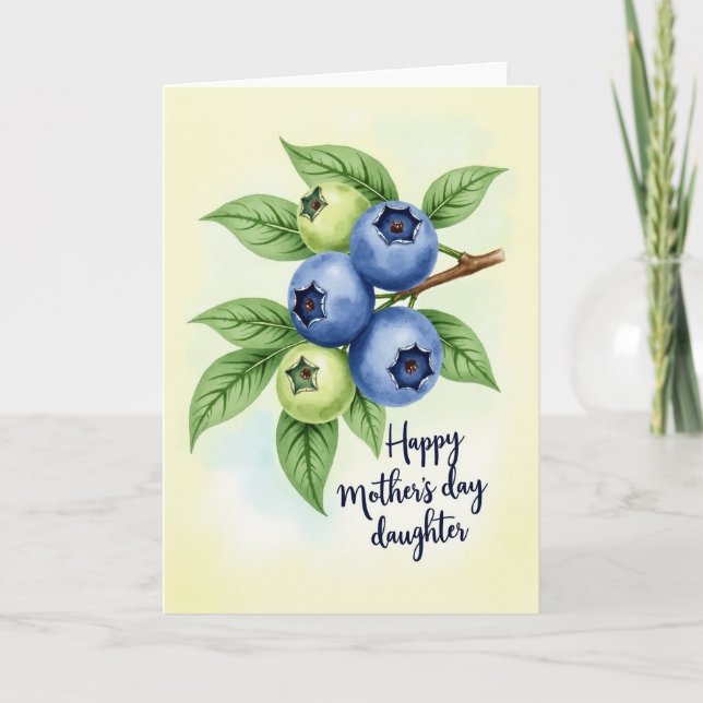 Watercolor Foliage Mothers Day Card (Front)