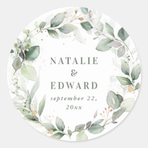 Wedding Stickers & Labels - 50,000 Results | Zazzle